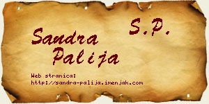 Sandra Palija vizit kartica